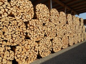 Lager für Brennholz aus Buchenholz in Kölliken von Matthias Lee.